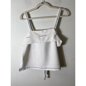 MAAC London White Tie Strap Tank Top Sz XS